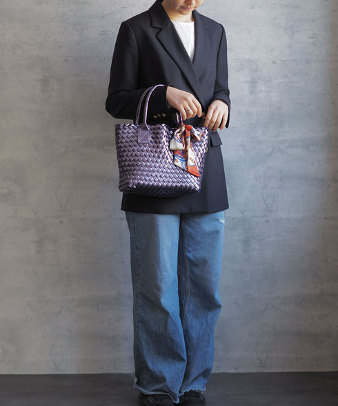 【雑誌掲載】メタリックメッシュトートバッグポーチセット 17-1015